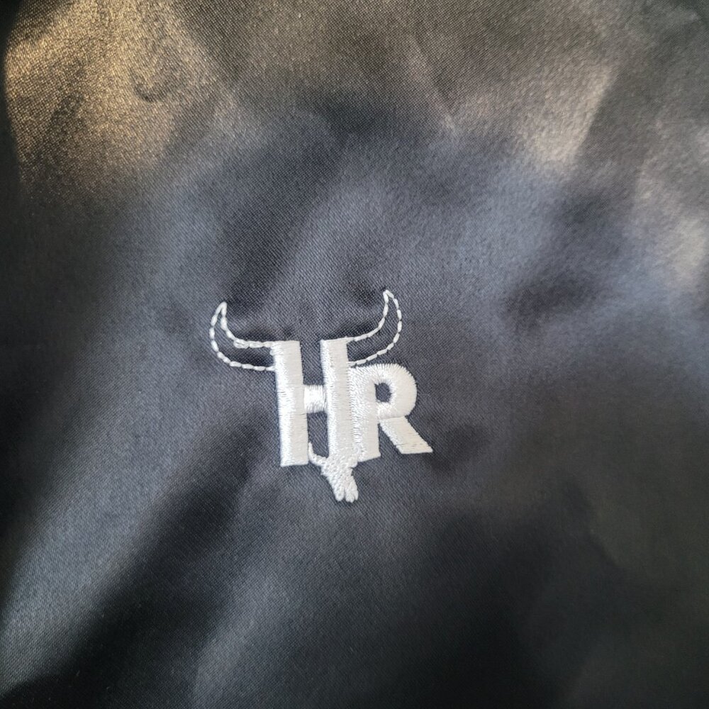 Hero Rodeo Women's Black/Blue Satin Western Button Up Shirt Size L - Picture 5 of 8